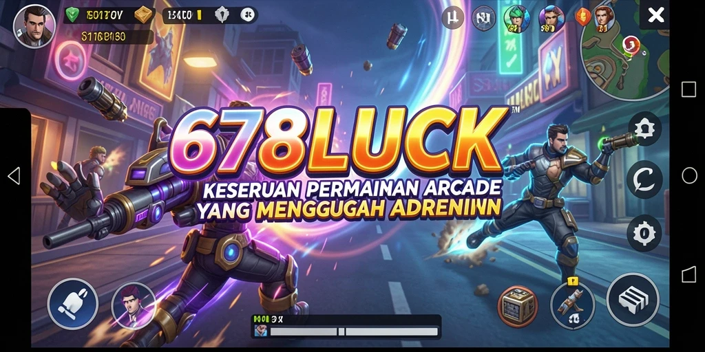 Screenshot gameplay <strong>678LUCK</strong> yang menunjukkan aksi seru dalam permainan arcade.