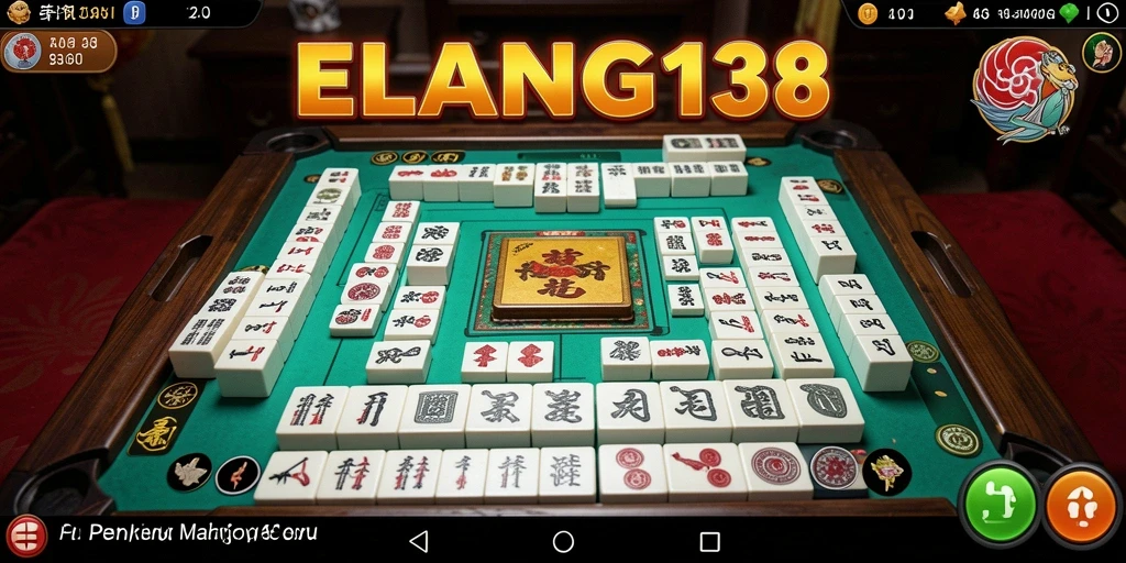Screenshot utama ELANG138 menampilkan gameplay Mahjong yang menarik.