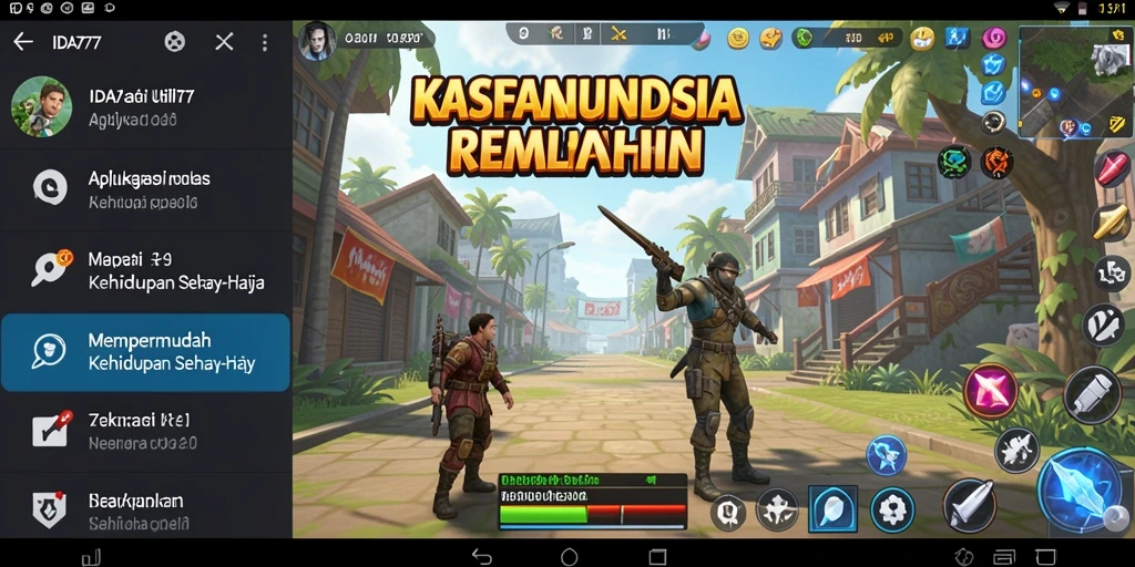 Tampilan antarmuka utama IDA777 yang user-friendly dan intuitif.