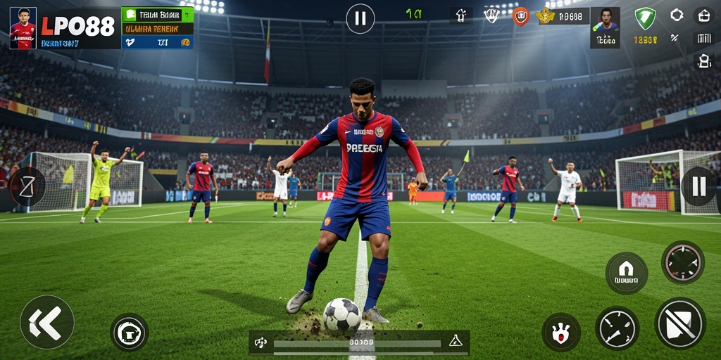 Tampilan gameplay seru di LPO88 dengan aksi olahraga yang mendebarkan.