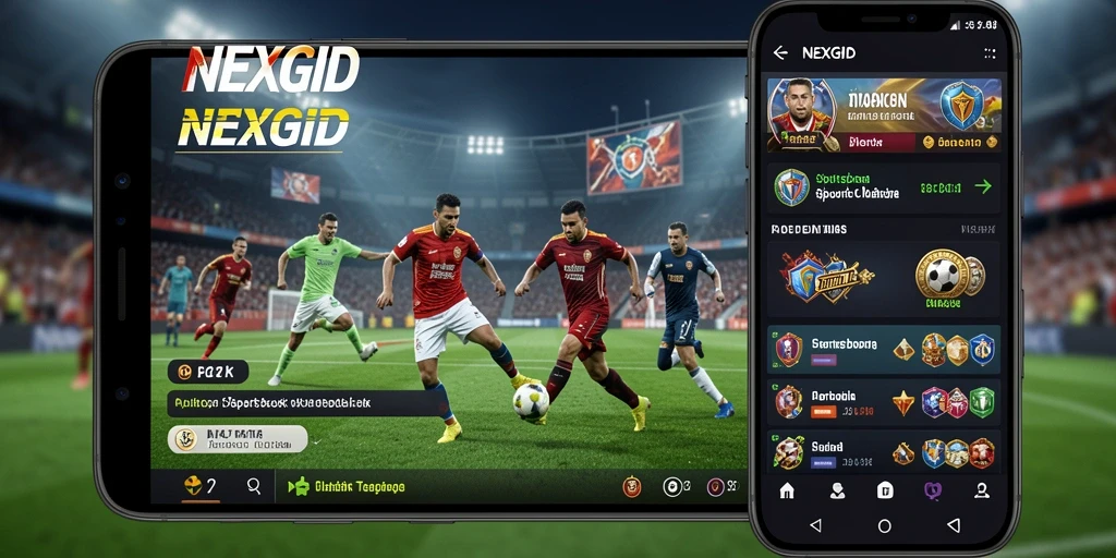 Tampilan menarik dari gameplay aplikasi Sportsbook NEXGID.