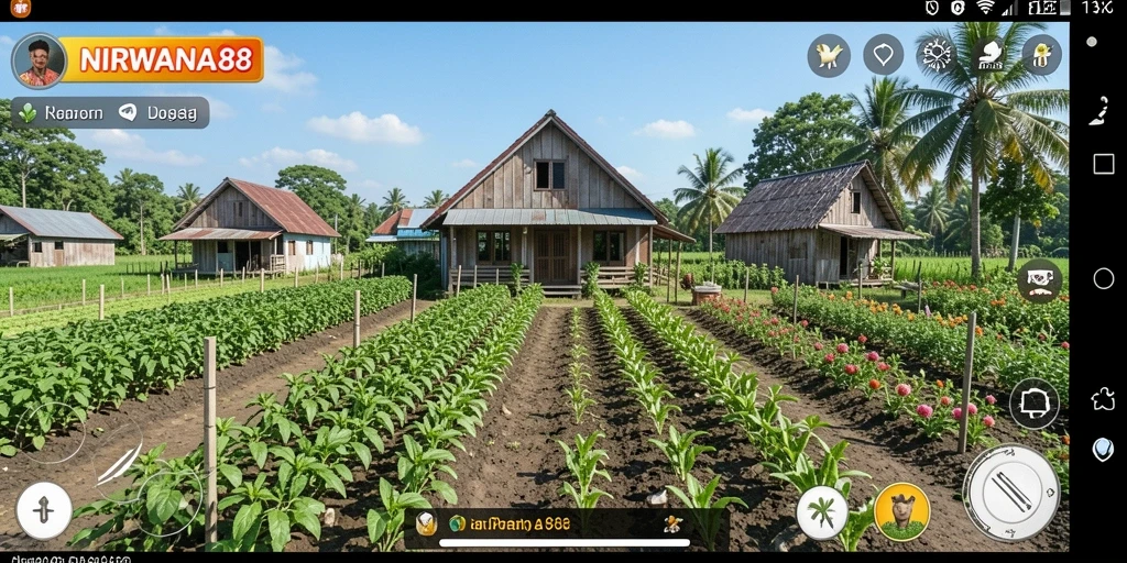 Screenshot NIRWANA88 menunjukkan keseruan gameplay pertanian.