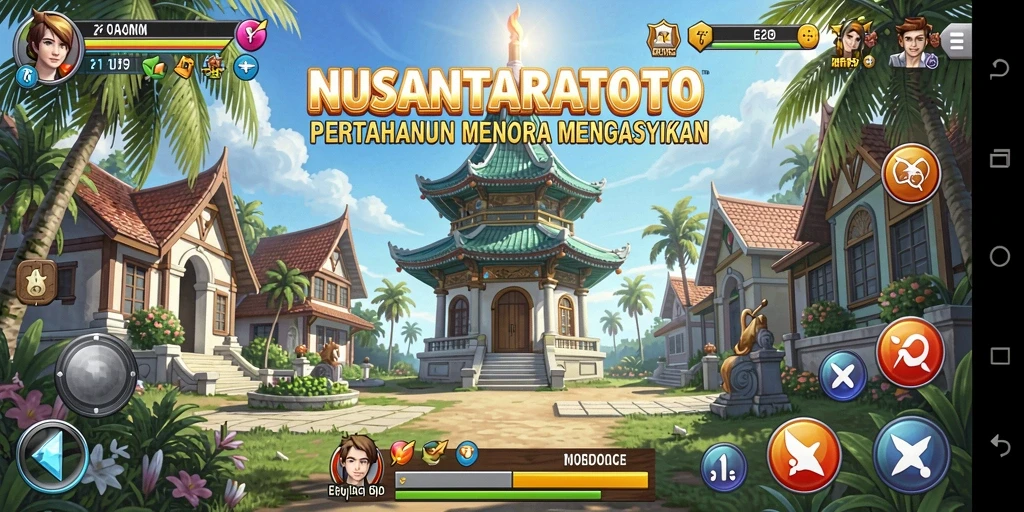 Tangkapan layar menunjukkan aksi pertahanan menara yang intens.