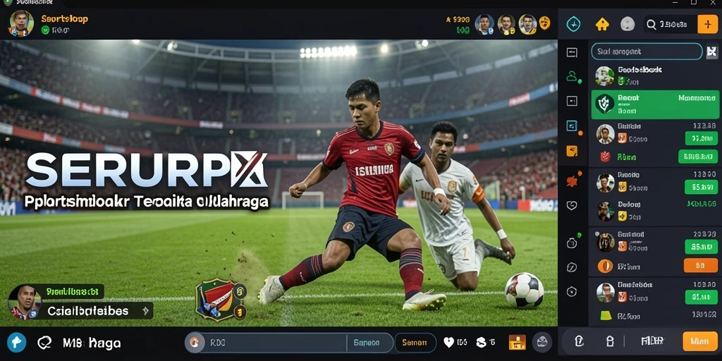 Tampilan menarik dari gameplay taruhan olahraga di SERURP.