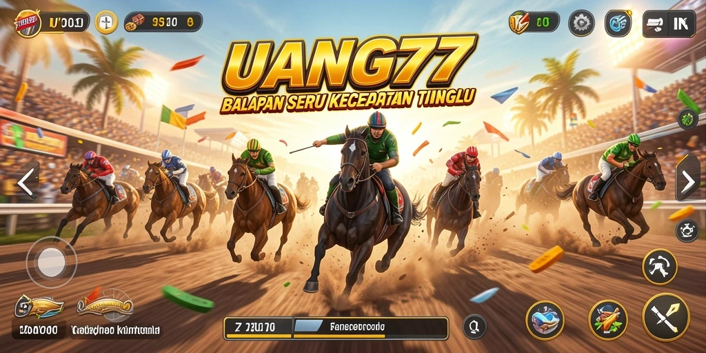 Tampilan menarik dari gameplay balap UANG77 yang mendebarkan.