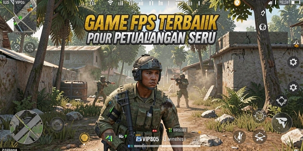 Gameplay seru dalam aksi tembak-menembak FPS.