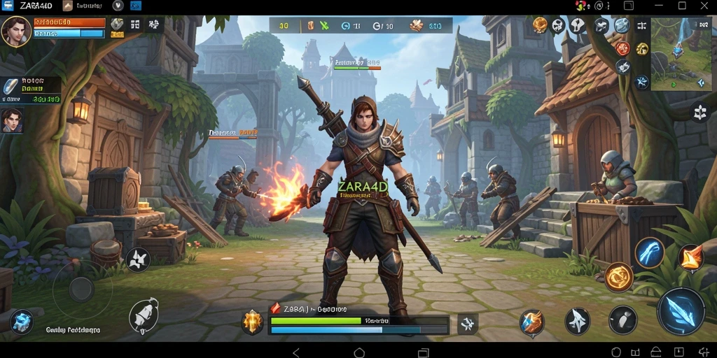 Tampilan gameplay dinamis dari ZARA4D yang penuh aksi.